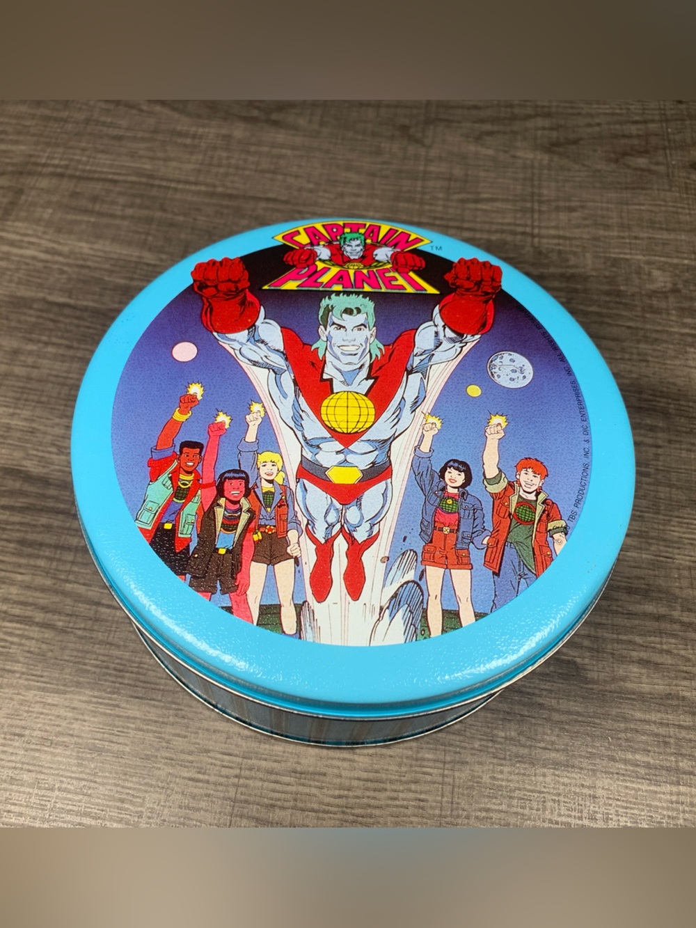 Vintage 1990βs Collectors Captain Planet Tin